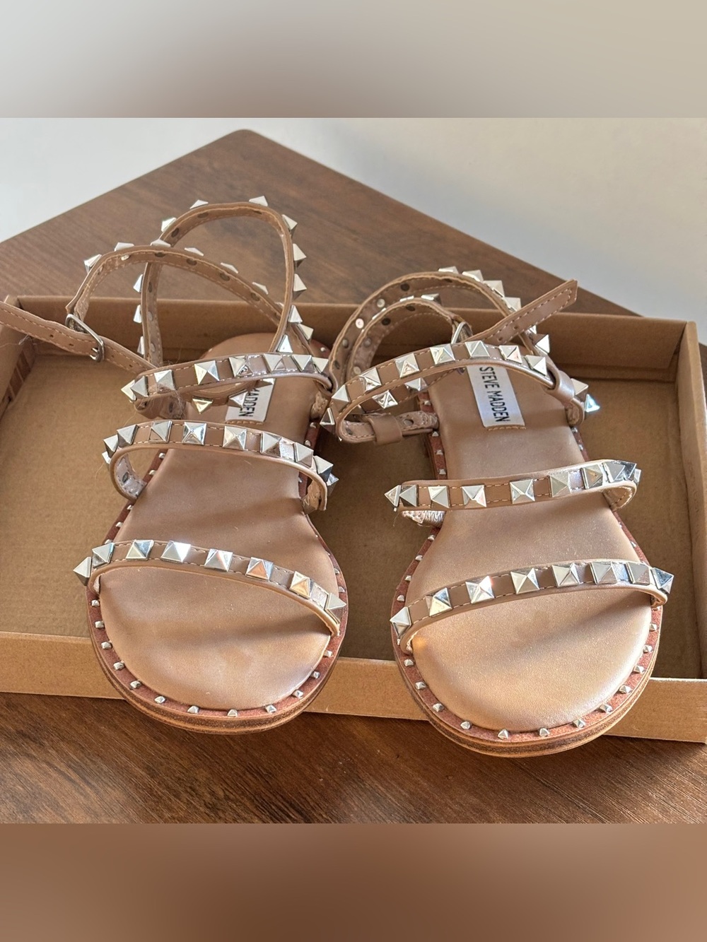 Steve Madden Gladiator Sandals with Silver Studs